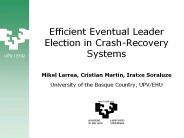 Efficient Eventual Leader Election in Crash-Recovery Systems