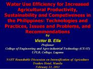 Water Use Efficiency