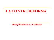 LA CONTRORIFORMA
