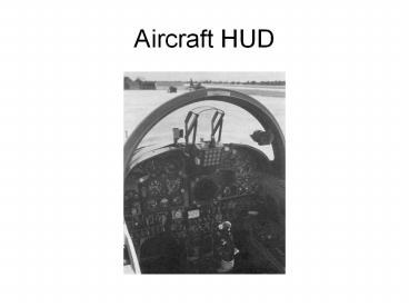Aircraft HUD