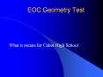EOC Geometry Test PowerPoint PPT Presentation