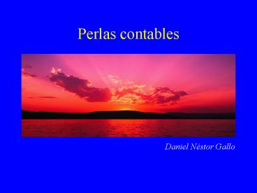 Perlas contables