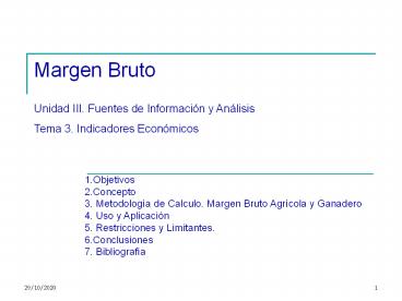 Margen Bruto