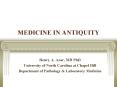 MEDICINE IN ANTIQUITY PowerPoint PPT Presentation