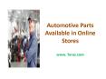 Automotive parts Available in Online Stores
