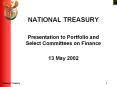 NATIONAL TREASURY PowerPoint PPT Presentation