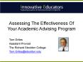 Assessing The Effectiveness Of Your Academic Advising Program PowerPoint PPT Presentation