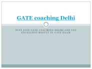 GATE Coaching Delhi