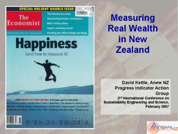 Measuring Real Wealth in New Zealand