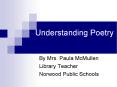 Understanding Poetry PowerPoint PPT Presentation
