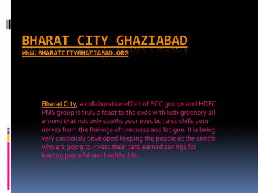 bharat city Ghaziabad