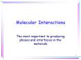 Molecular Interactions PowerPoint PPT Presentation