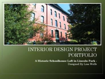 Eclectic Interior Design Project Portfolio