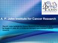 A.P. John Institute for Cancer Research PowerPoint PPT Presentation