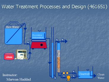 Water Treatment Processes and Design (461651)