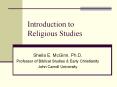 Introduction to Religious Studies PowerPoint PPT Presentation