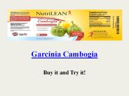 Garcinia Cambogia