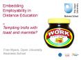 Embedding Employability in Distance Education or Tempting trolls with toast and marmite? PowerPoint PPT Presentation