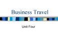 Business Travel PowerPoint PPT Presentation