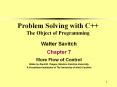 Problem Solving with C   The Object of Programming PowerPoint PPT Presentation