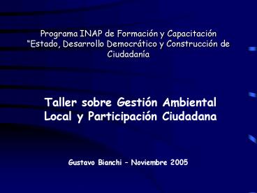 Programa INAP de Formaci