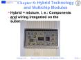 Chapter 8: Hybrid Technology and Multichip Modules PowerPoint PPT Presentation