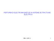 PERTURBATII ELECTROMAGNETICE IN SISTEME DE TRACTIUNE ELECTRICA