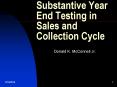 Substantive Year End Testing in Sales and Collection Cycle PowerPoint PPT Presentation