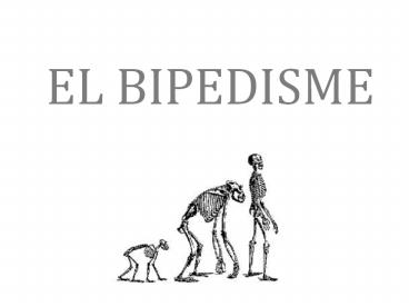 EL BIPEDISME