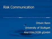 Risk Communication