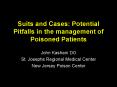 Suits and Cases: Potential Pitfalls in the management of Poisoned Patients PowerPoint PPT Presentation