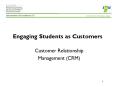 Engaging Students as Customers PowerPoint PPT Presentation