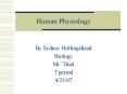 Human Physiology PowerPoint PPT Presentation