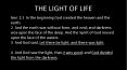 THE LIGHT OF LIFE PowerPoint PPT Presentation