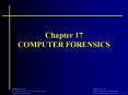 Chapter 17 COMPUTER FORENSICS PowerPoint PPT Presentation