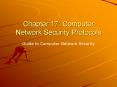 Chapter 17: Computer Network Security Protocols PowerPoint PPT Presentation