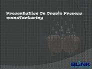 Oracle Process Manufacturing