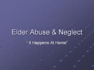 Elder Abuse
