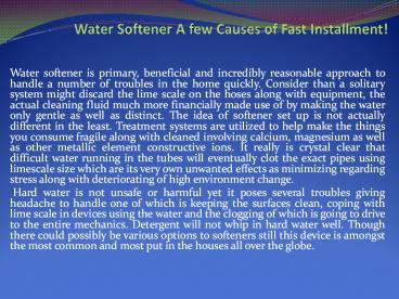 water softener reviews
