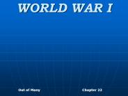 WORLD WAR I