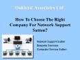 How to choose the right company for network support Sutton? PowerPoint PPT Presentation