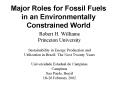 Major Roles for Fossil Fuels in an Environmentally Constrained World PowerPoint PPT Presentation