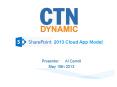 2013 Cloud App Model PowerPoint PPT Presentation