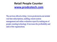 People Counting System - Prodco Limited