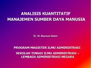 ANALISIS KUANTITATIF