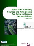 What Auto Financing Sources and Auto Dealers Are Doing to Become Lean and Green PowerPoint PPT Presentation