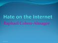 Hate on the Internet PowerPoint PPT Presentation