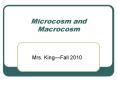 Microcosm and Macrocosm PowerPoint PPT Presentation
