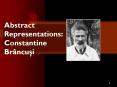 Abstract Representations: Constantine Br PowerPoint PPT Presentation