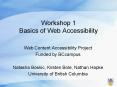 Workshop 1 Basics of Web Accessibility PowerPoint PPT Presentation